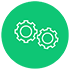 Engineering icon - 2 cogs